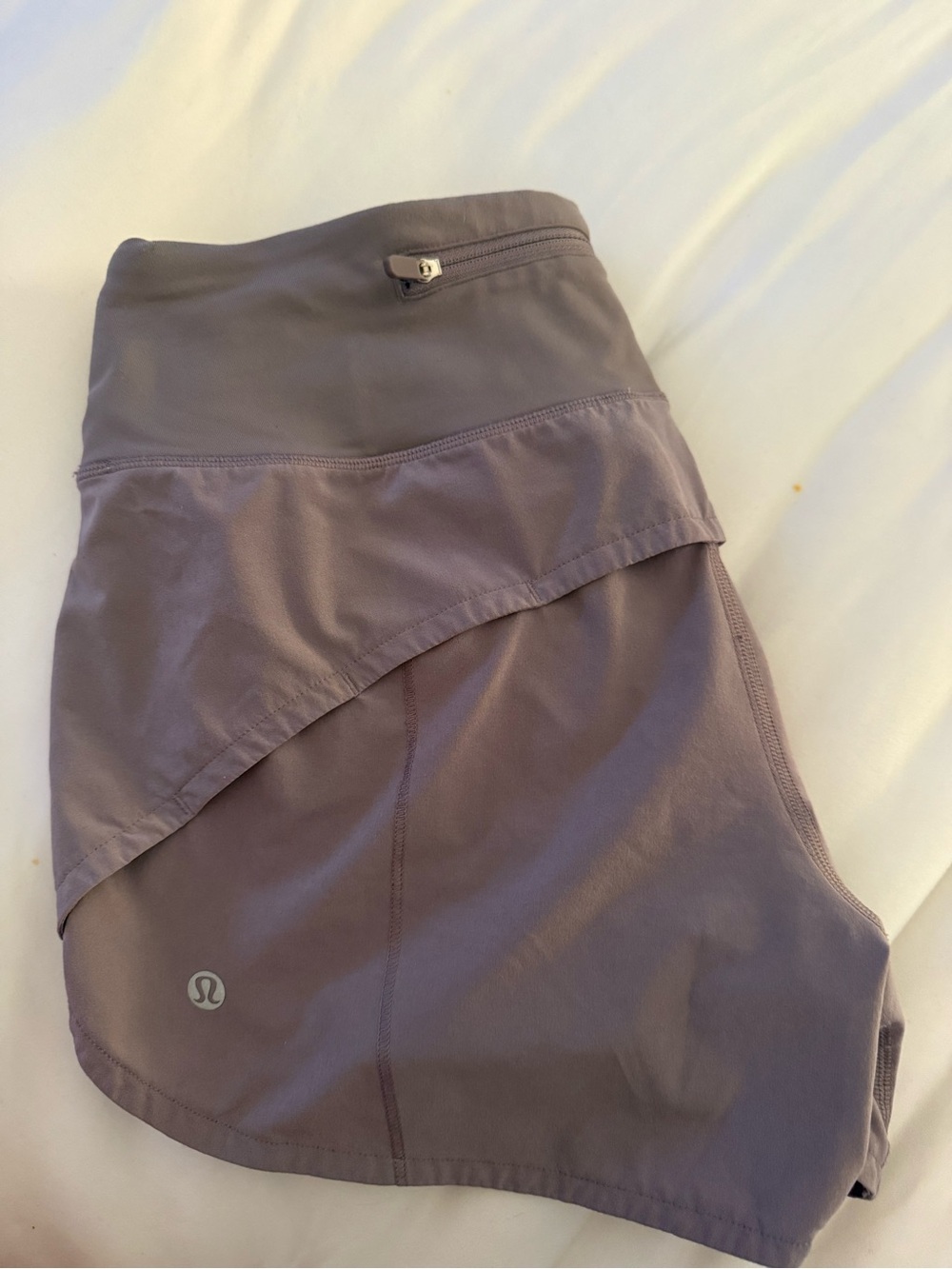 Lululemon Speed Up Running Shorts Size 4 Tall Mauve Purple